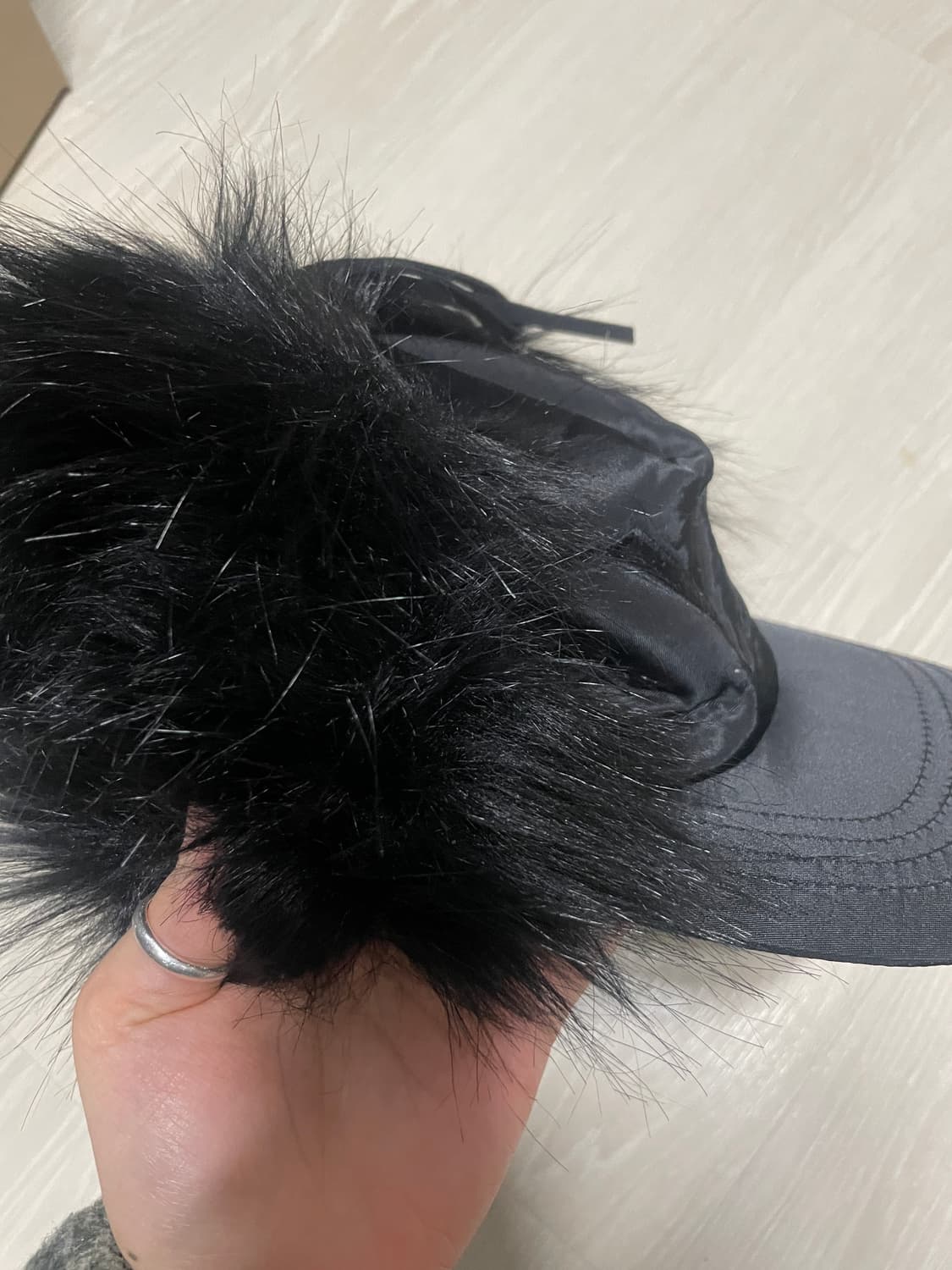 openyy fur ball cap 상품이미지5