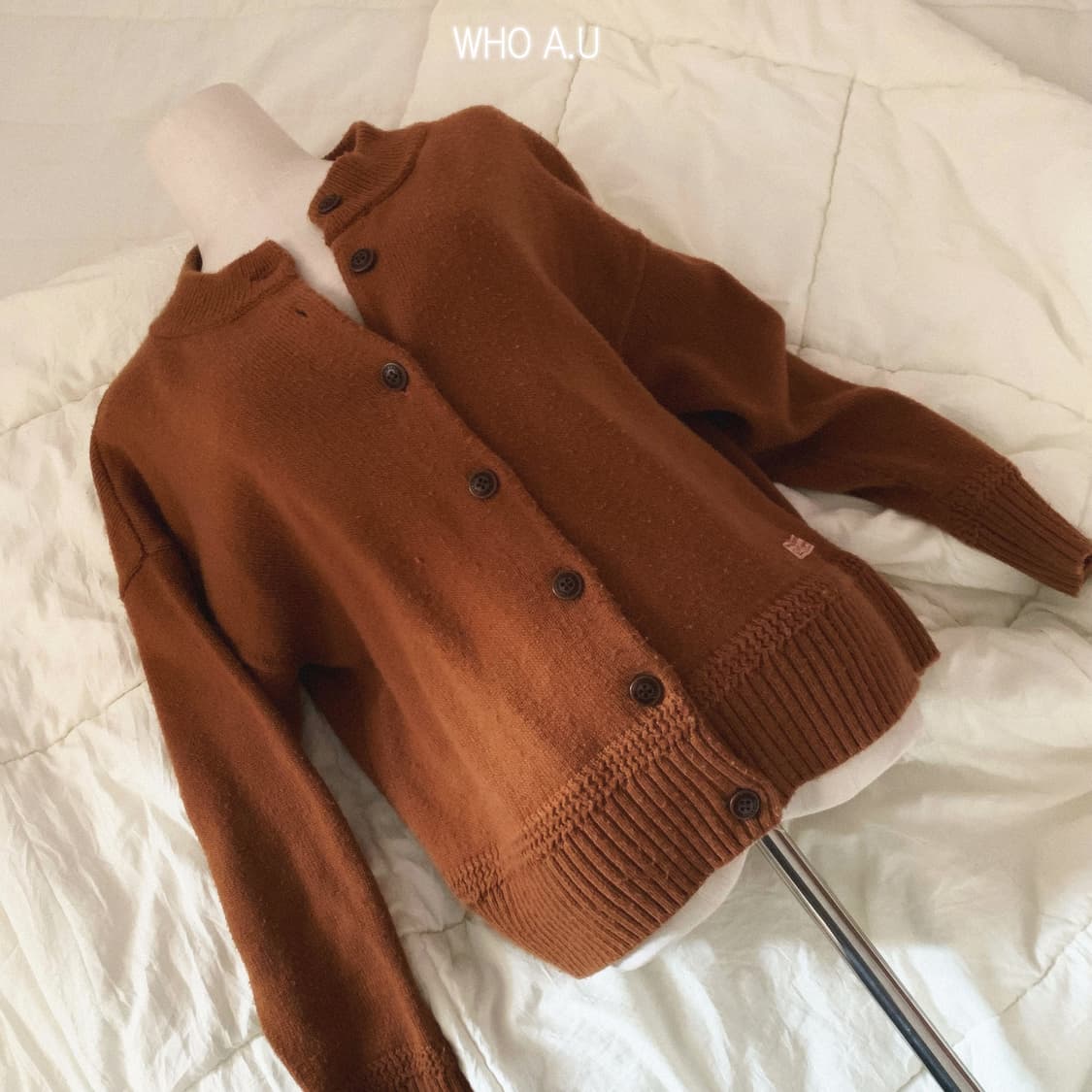 후아유 가디건 빈티지 가디건 모리룩 모리 가디건 사와코 하구미 히피그런지 상품이미지2