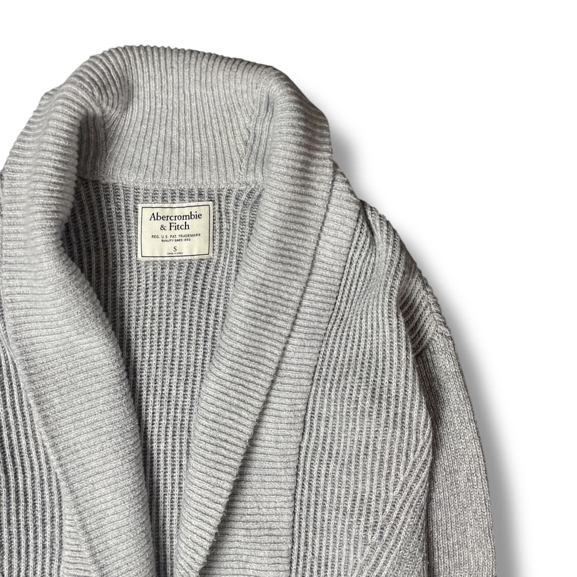 아베크롬비 그레이 숄카라 가디건 S 상품이미지3