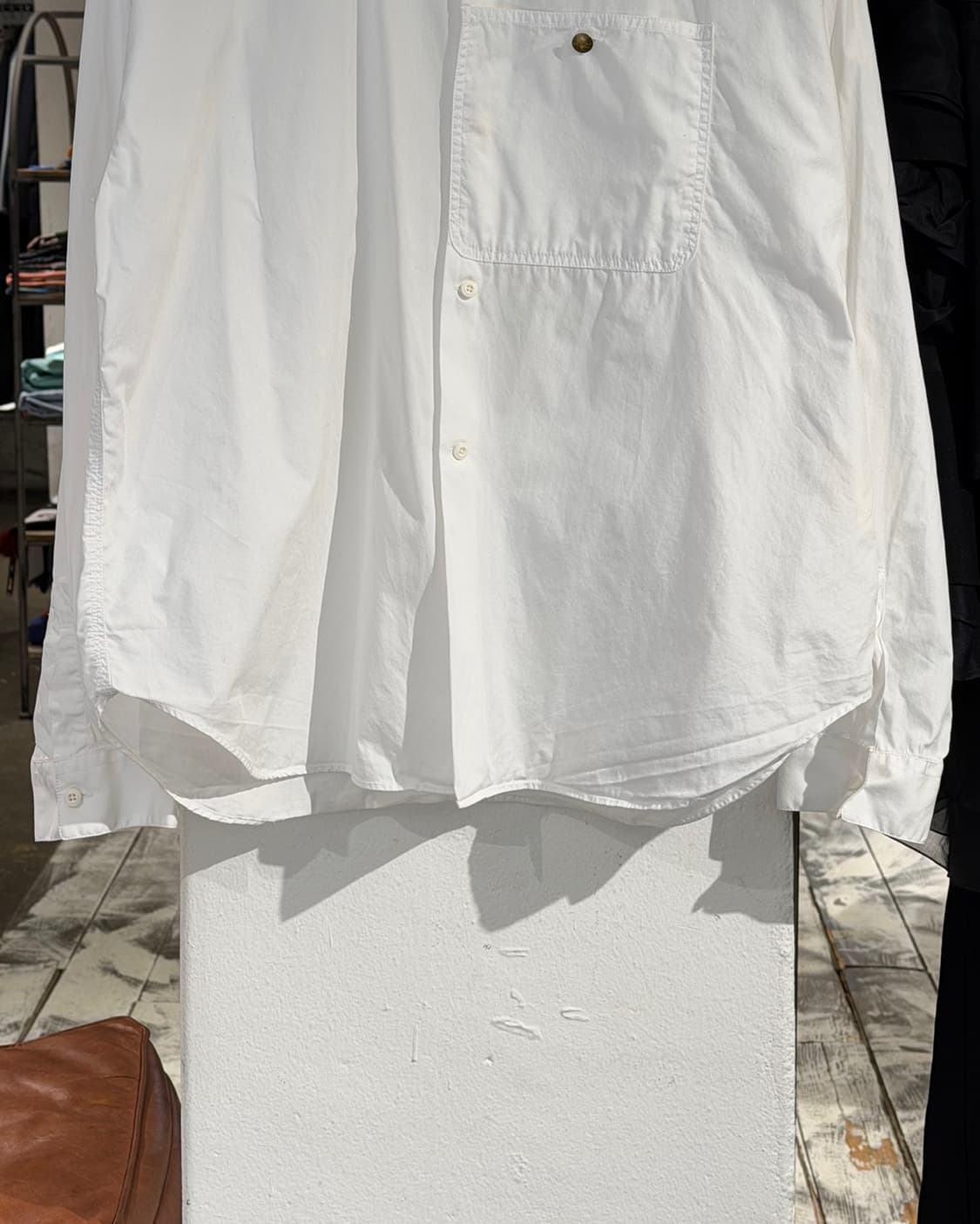 아크네 스튜디오 블라 콘스트 화이트 포켓 오버핏 셔츠 상품이미지5