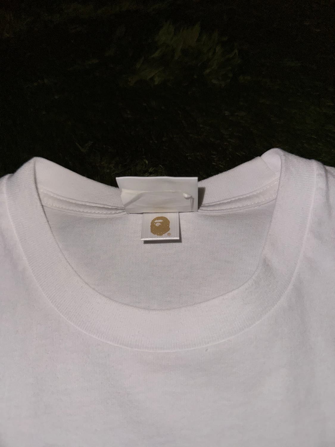 [XS] 베이프 베이비마일로 & 베이비리사 반팔 티셔츠 화이트 상품이미지4