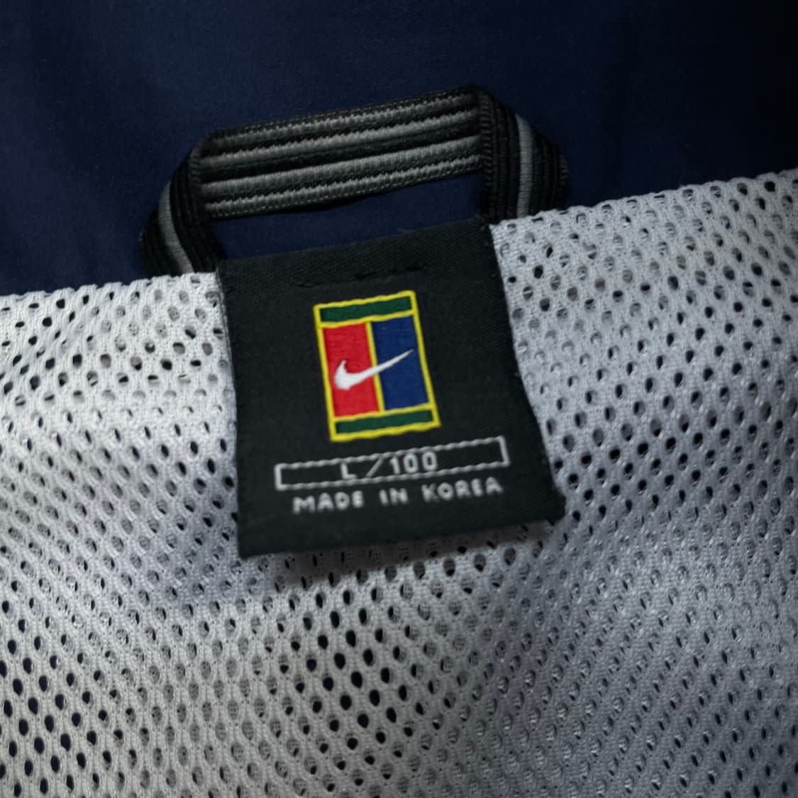 나이키 00s 테니스 로고 바람막이 자켓 네이비 상품이미지3