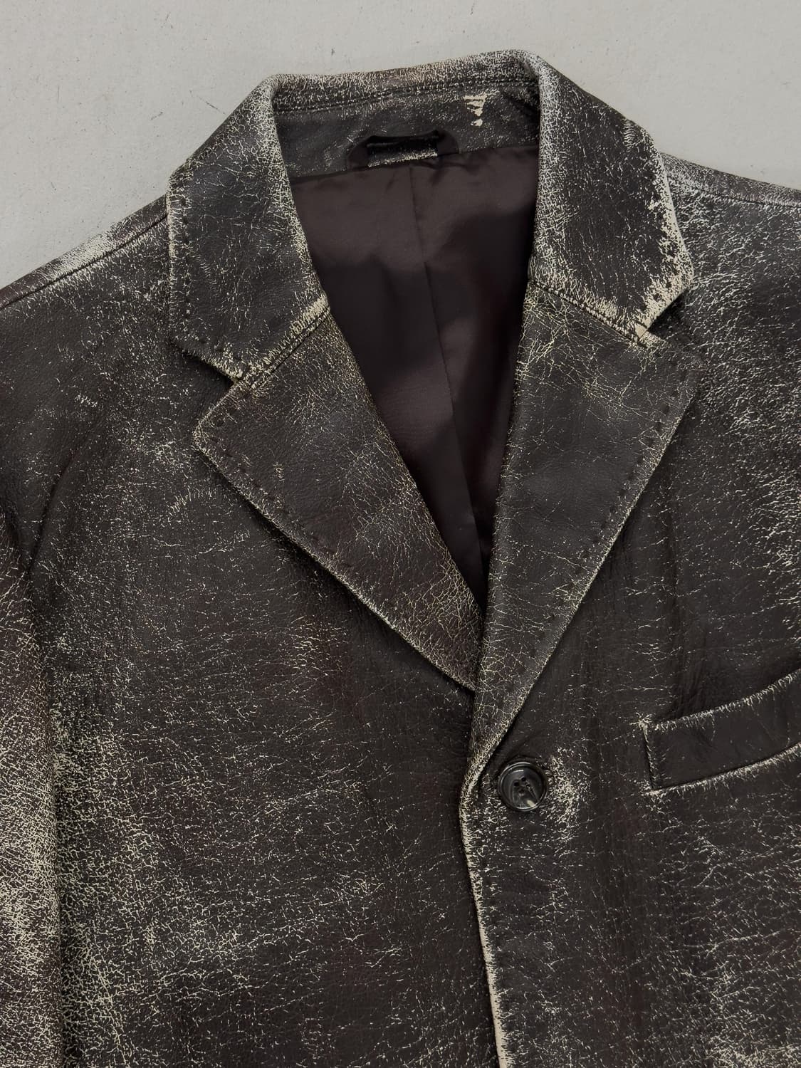 빈티지 레더 블레이저 상품이미지4