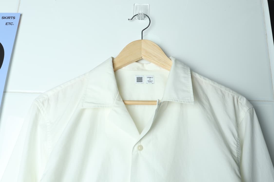 (M-L) 유니클로 셔츠 남방 U라인 흰색 화이트 세련-H31856 상품이미지5
