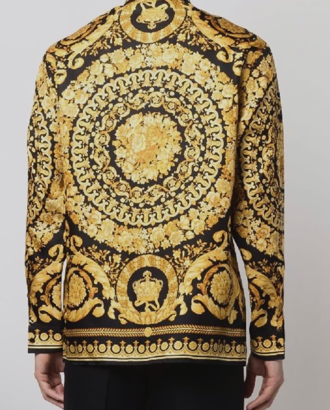 versace Barocco Printed Silk Twill Shirt 상품이미지8