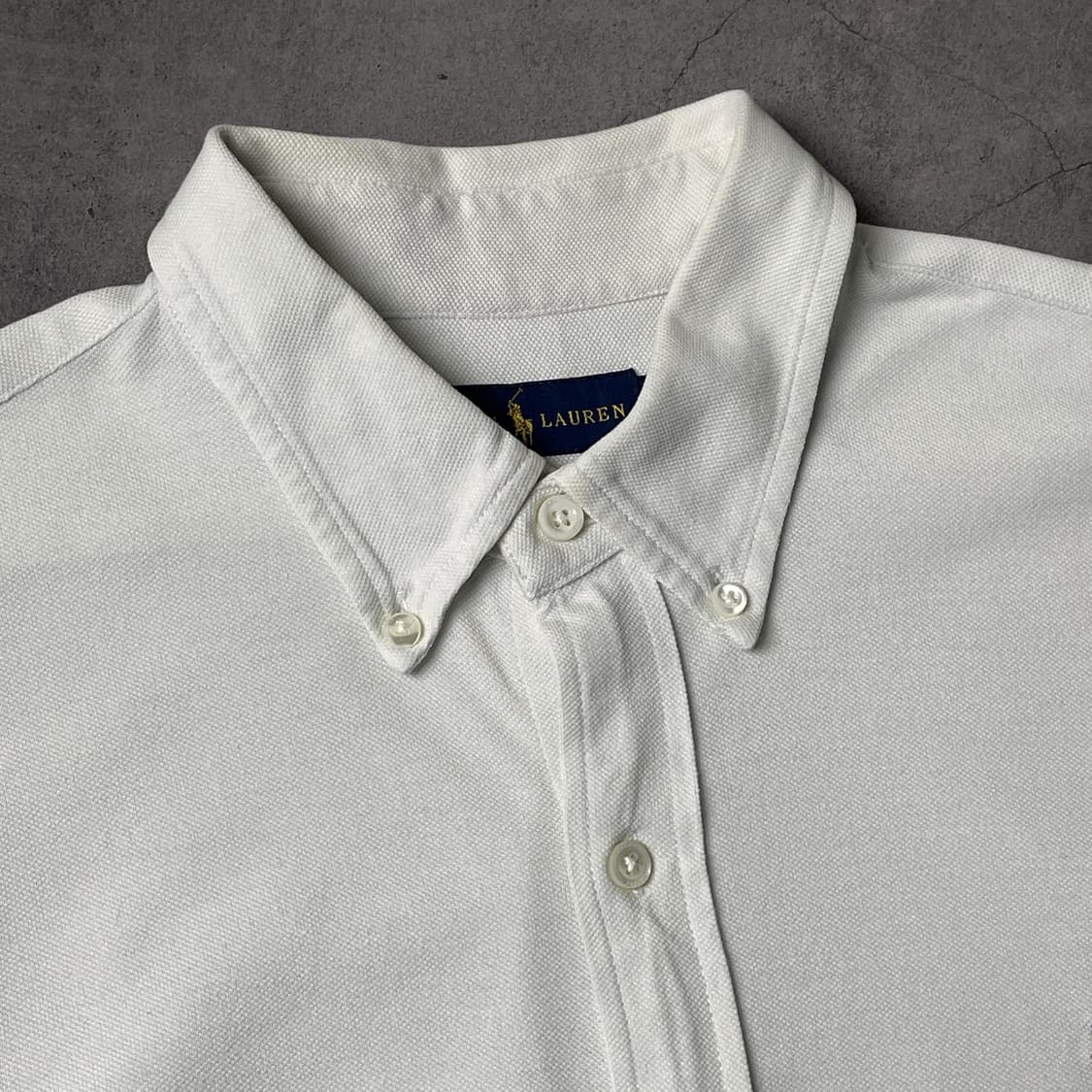 RALPH LAUREN 랄프로렌 화이트 다운버튼 코튼 셔츠 A01068 상품이미지2