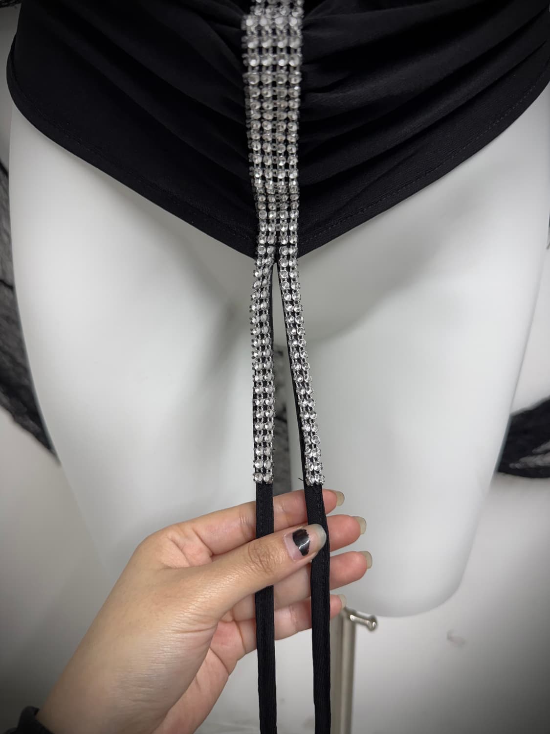 Beads string detail sleeveless 상품이미지3