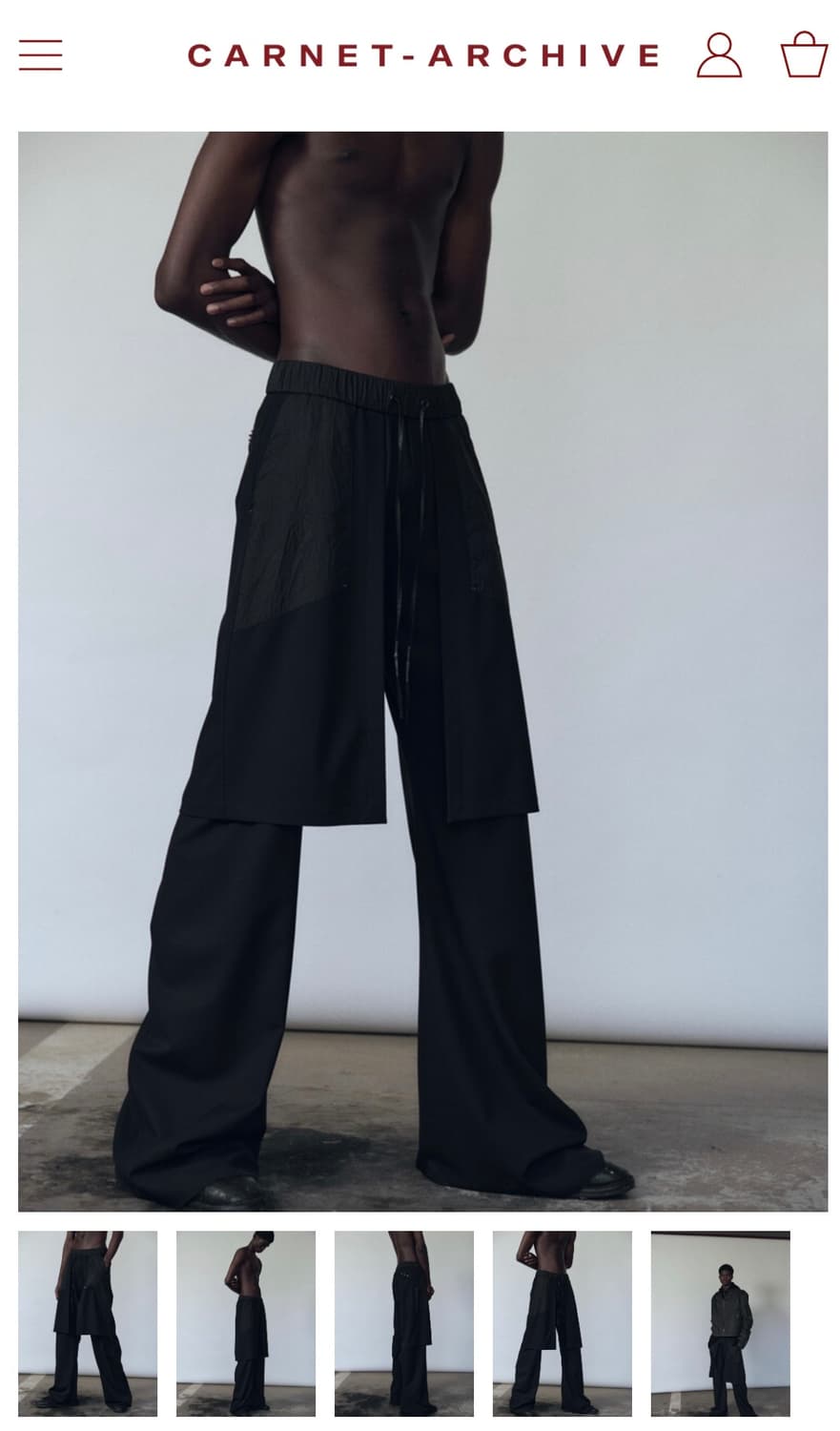 Carnet archive skirt pants L 상품이미지1
