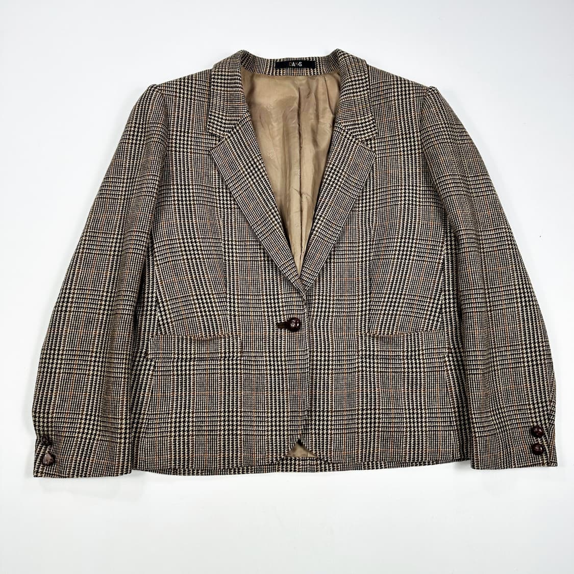 DAKS 닥스 재팬 클래식 체크패턴 여성 블레이져 여성XS 상품이미지1