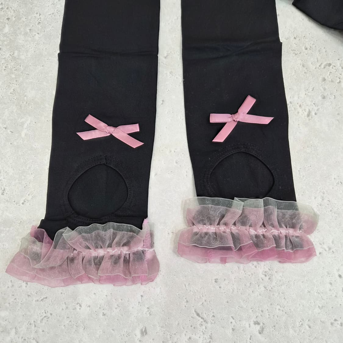 프릴리본 다리보정 압박레깅스 슬리밍 스타킹 상품이미지2