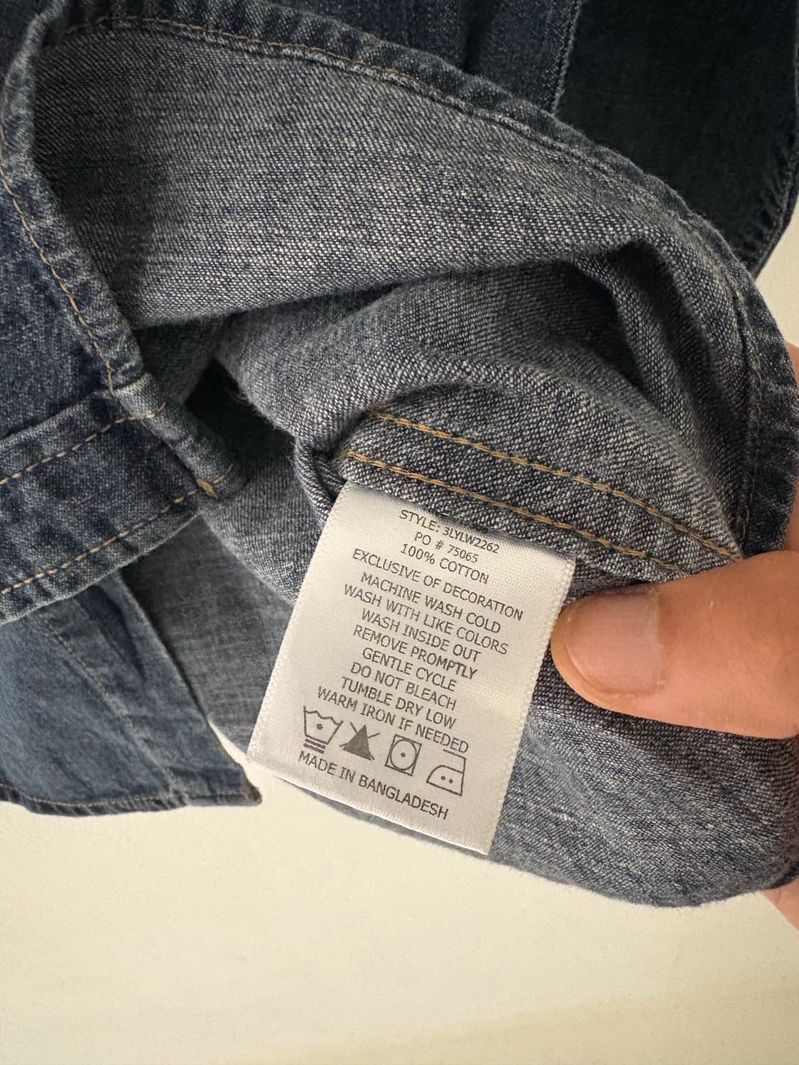 Levis’s Denim Western Shirt. 상품이미지6