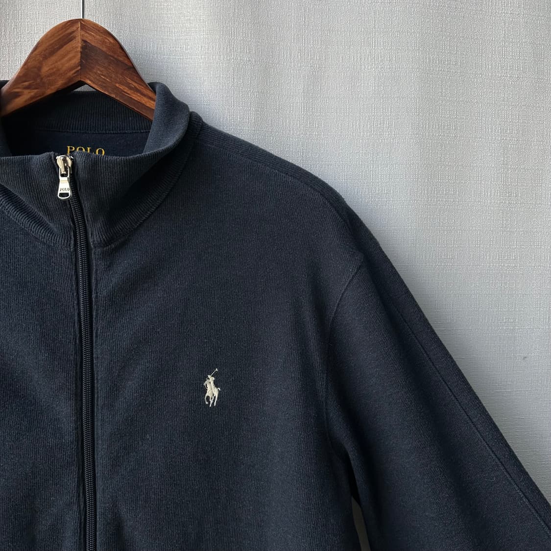 폴로 랄프로렌 퍼포먼스 풀 지퍼 트랙 니트 자켓 네이비 M 상품이미지2