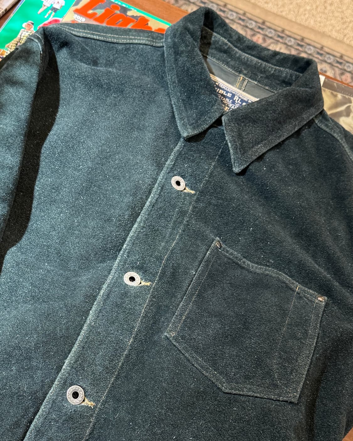 RRL 인디고 레더 워크 자켓 상품이미지3