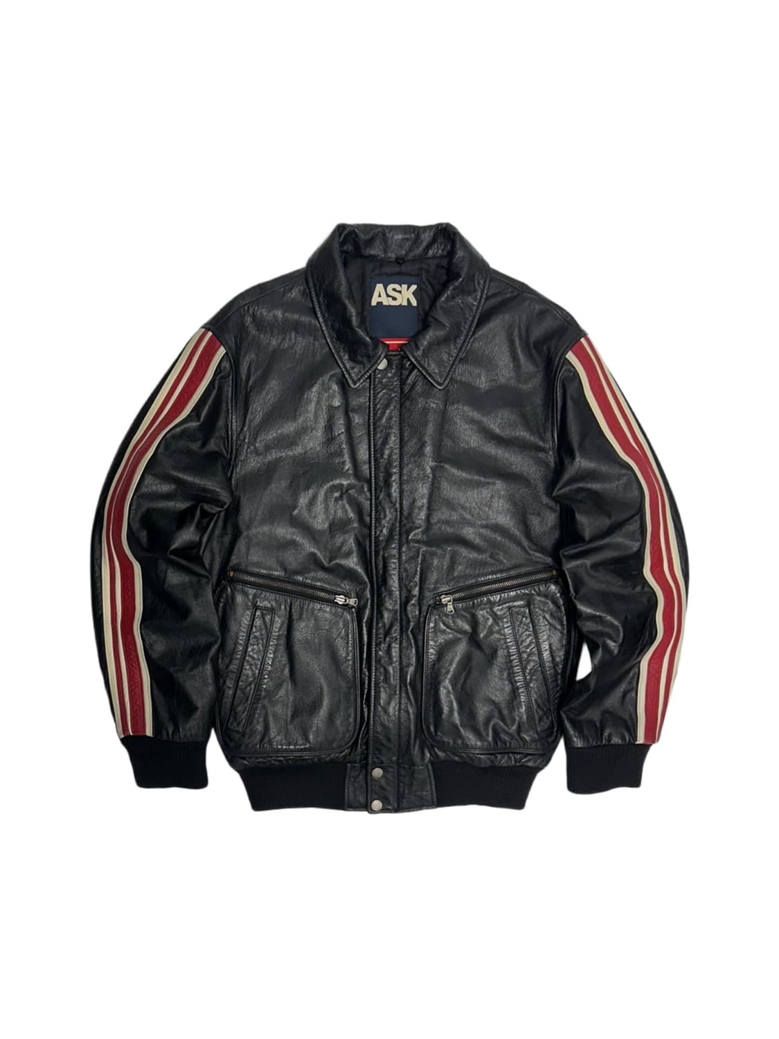 ASK 소가죽 레더자켓 상품이미지1
