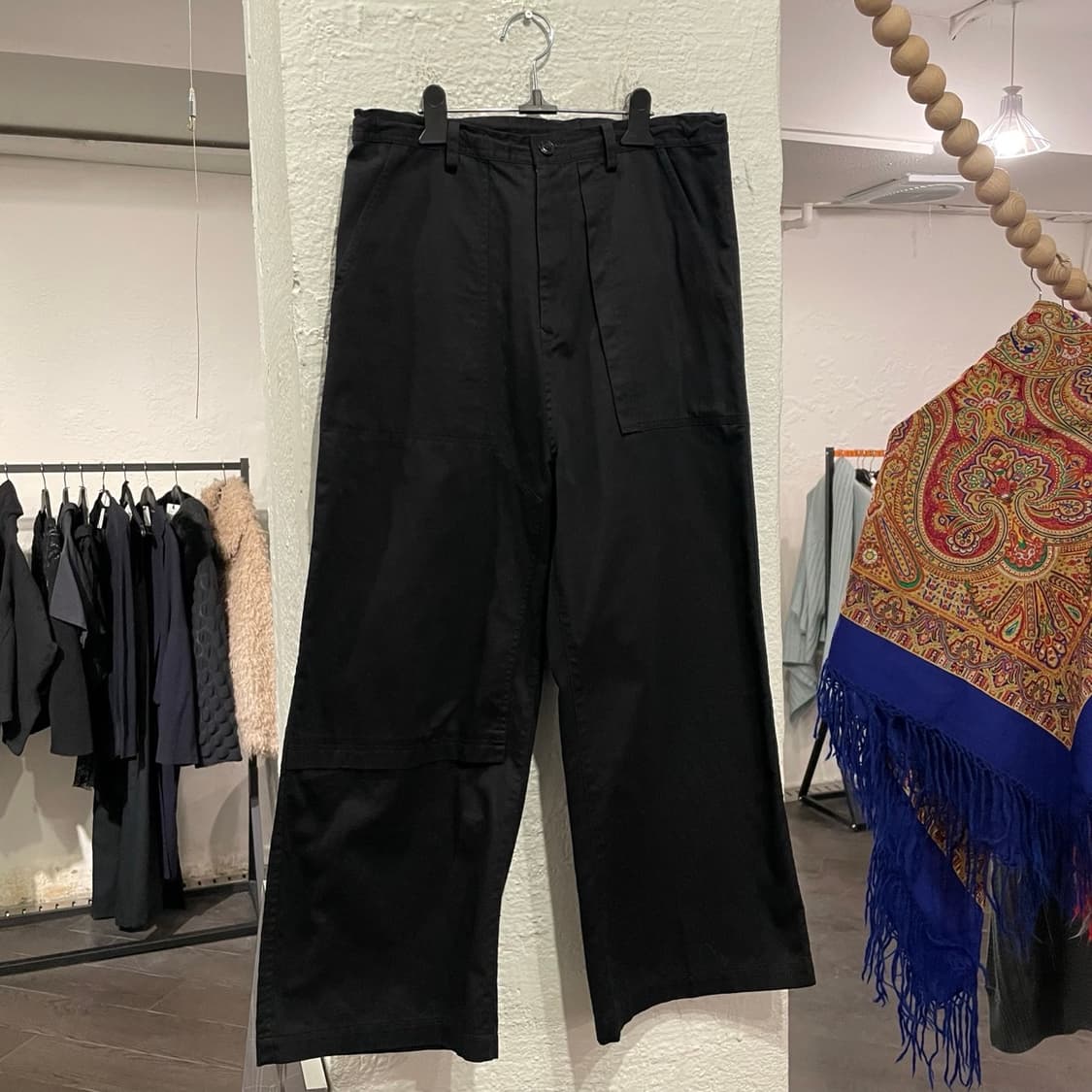 요지야마모토 비대칭 팬츠 상품이미지1