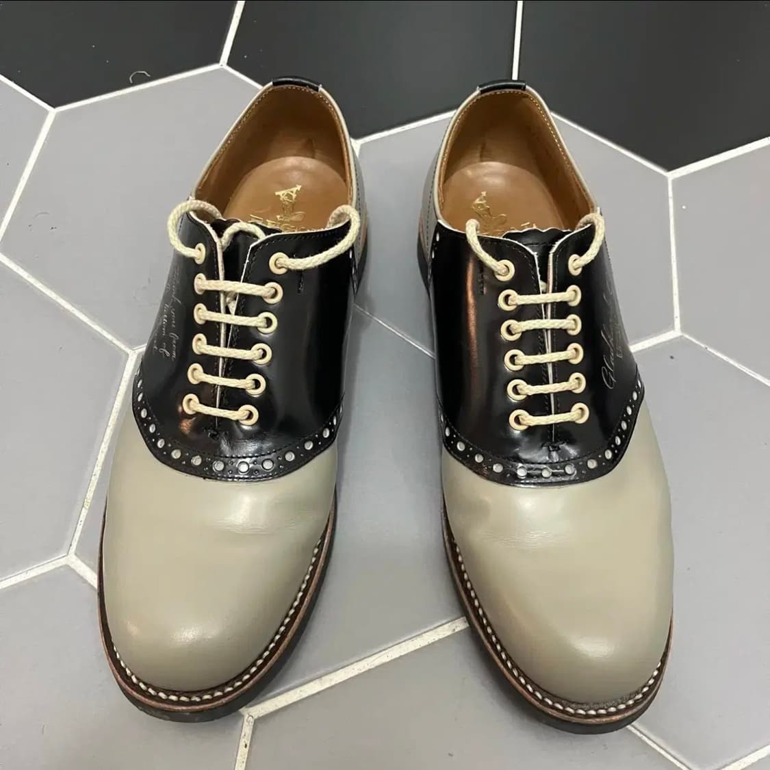 글래드핸드x리갈 새들슈즈 10주년 / 그레이x블랙 / 270 / 민트급 상품이미지3