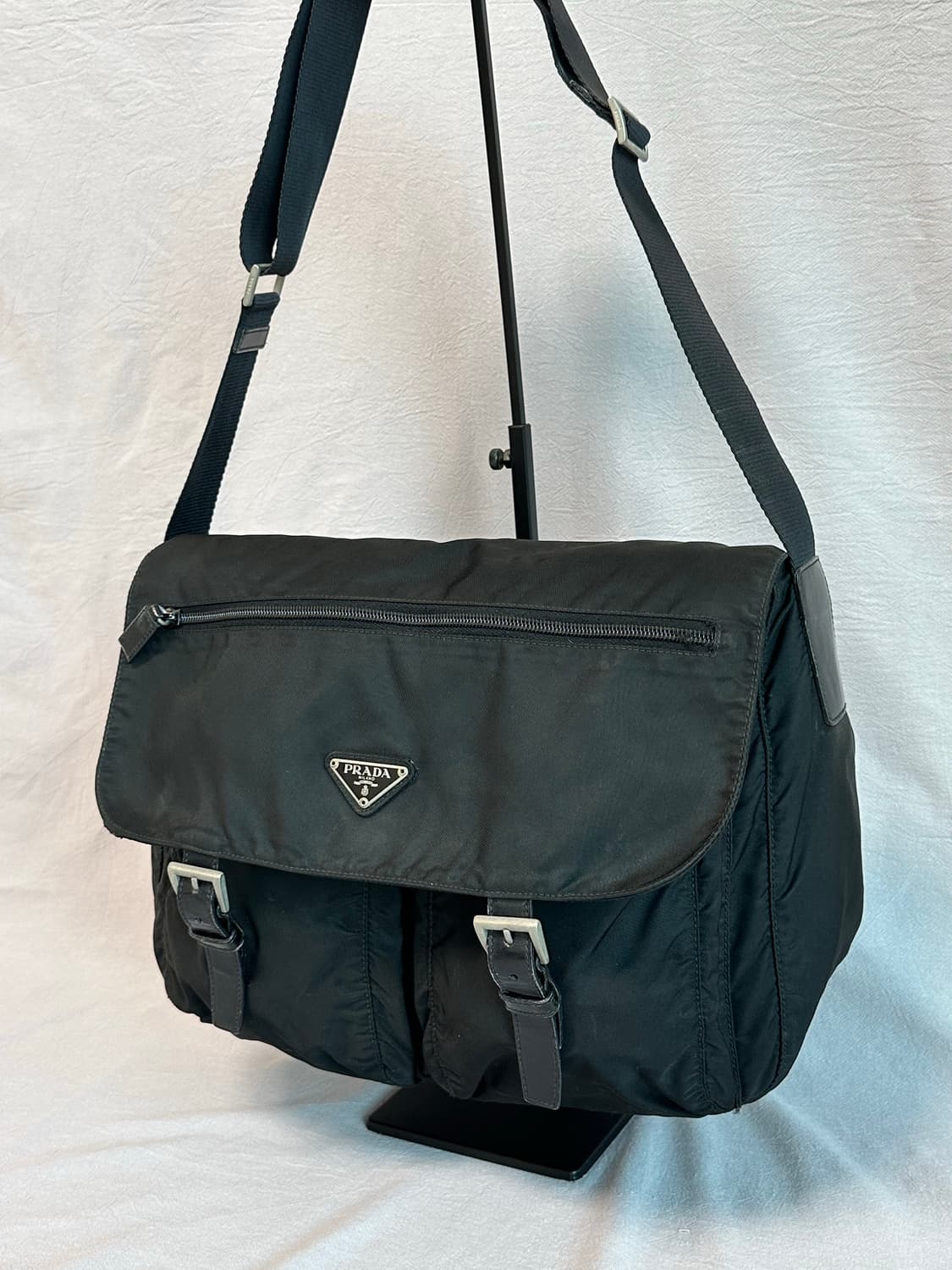 프라다 테수토 포코노 나일론 투포켓 메신저백 상품이미지6