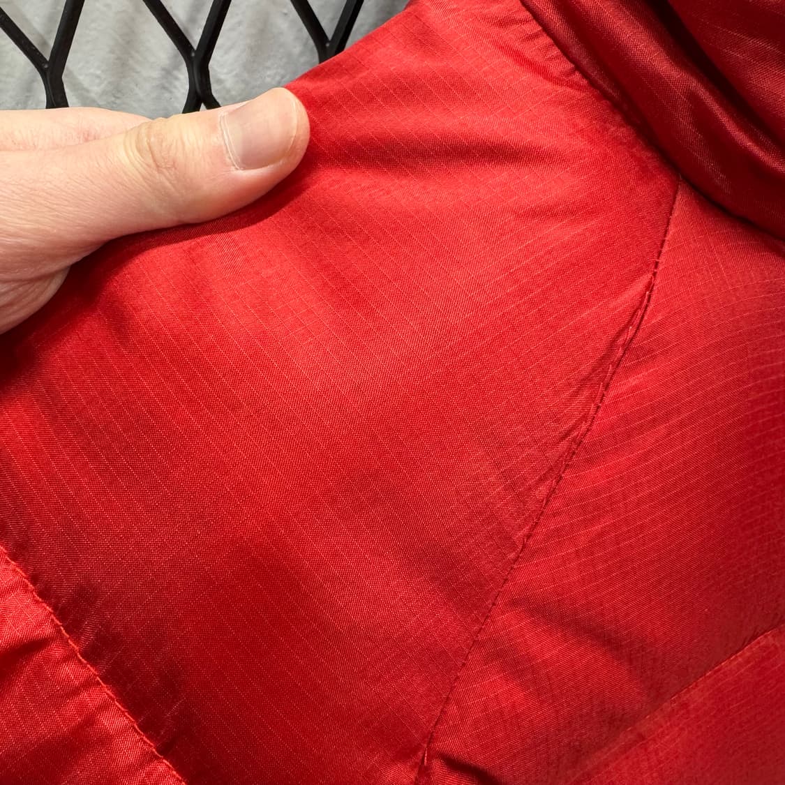 90s 폴로 랄프로렌 진스 다운 패딩 자켓 레글런 핏 레드 상품이미지8