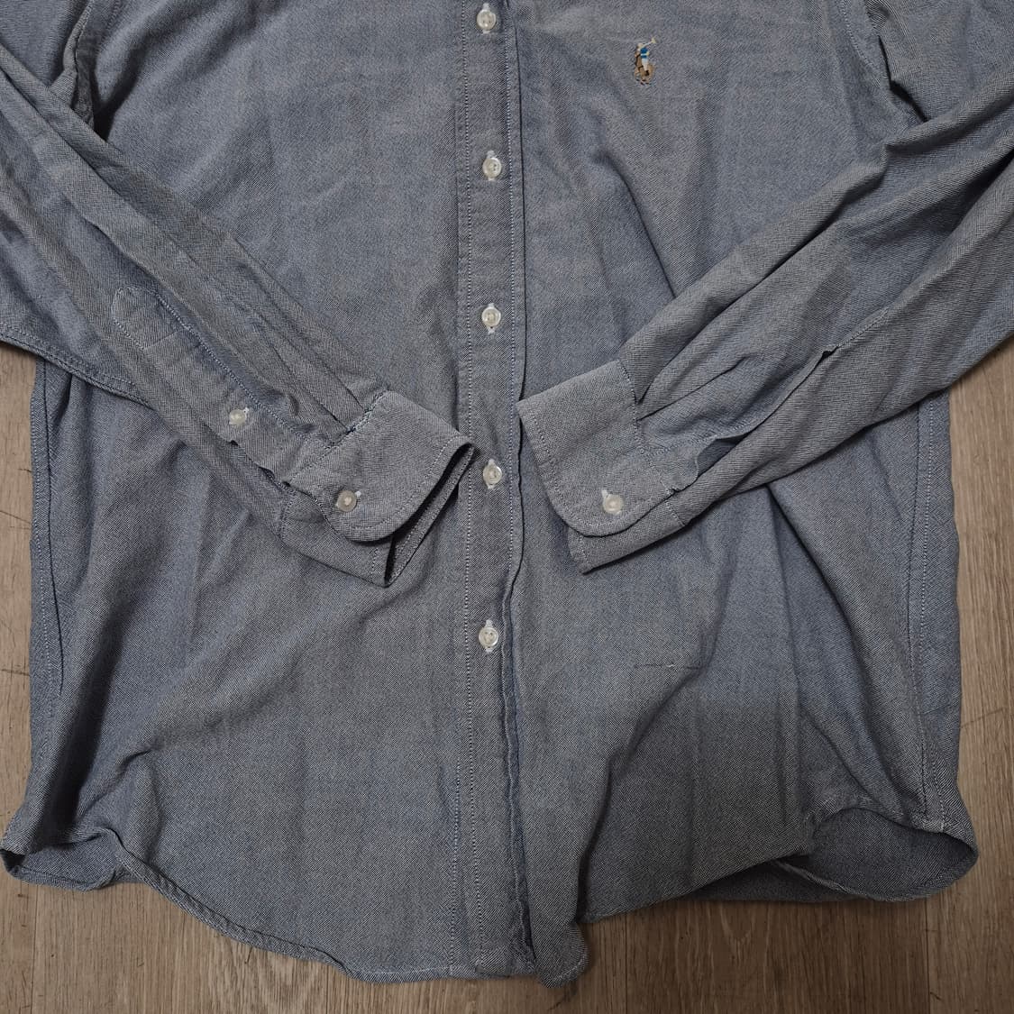 폴로 랄프로렌 스몰포니 솔리드 옥스포드 셔츠 L(100) 상품이미지3