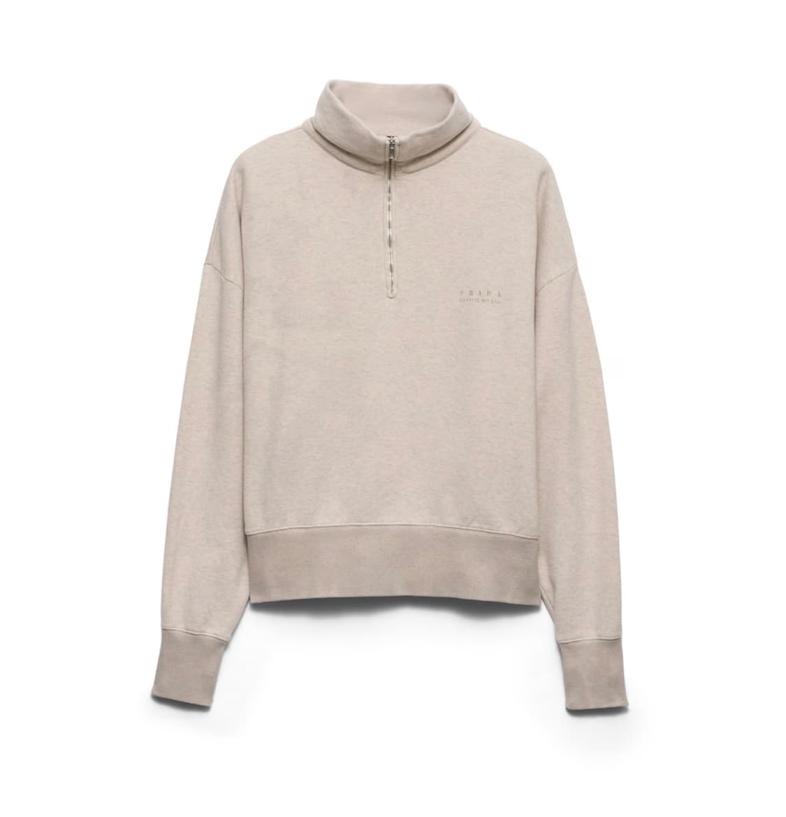 프라다 하이넥 하프집업 맨투맨 아이보리(L) 상품이미지3