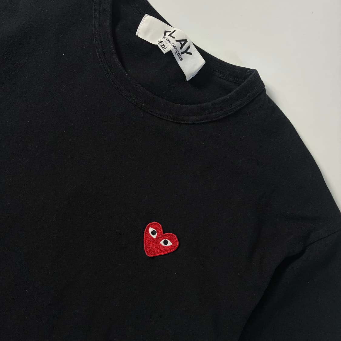 Comme des garsons  꼼데가르송 하트와펜 블랙 반팔티셔츠   상품이미지2