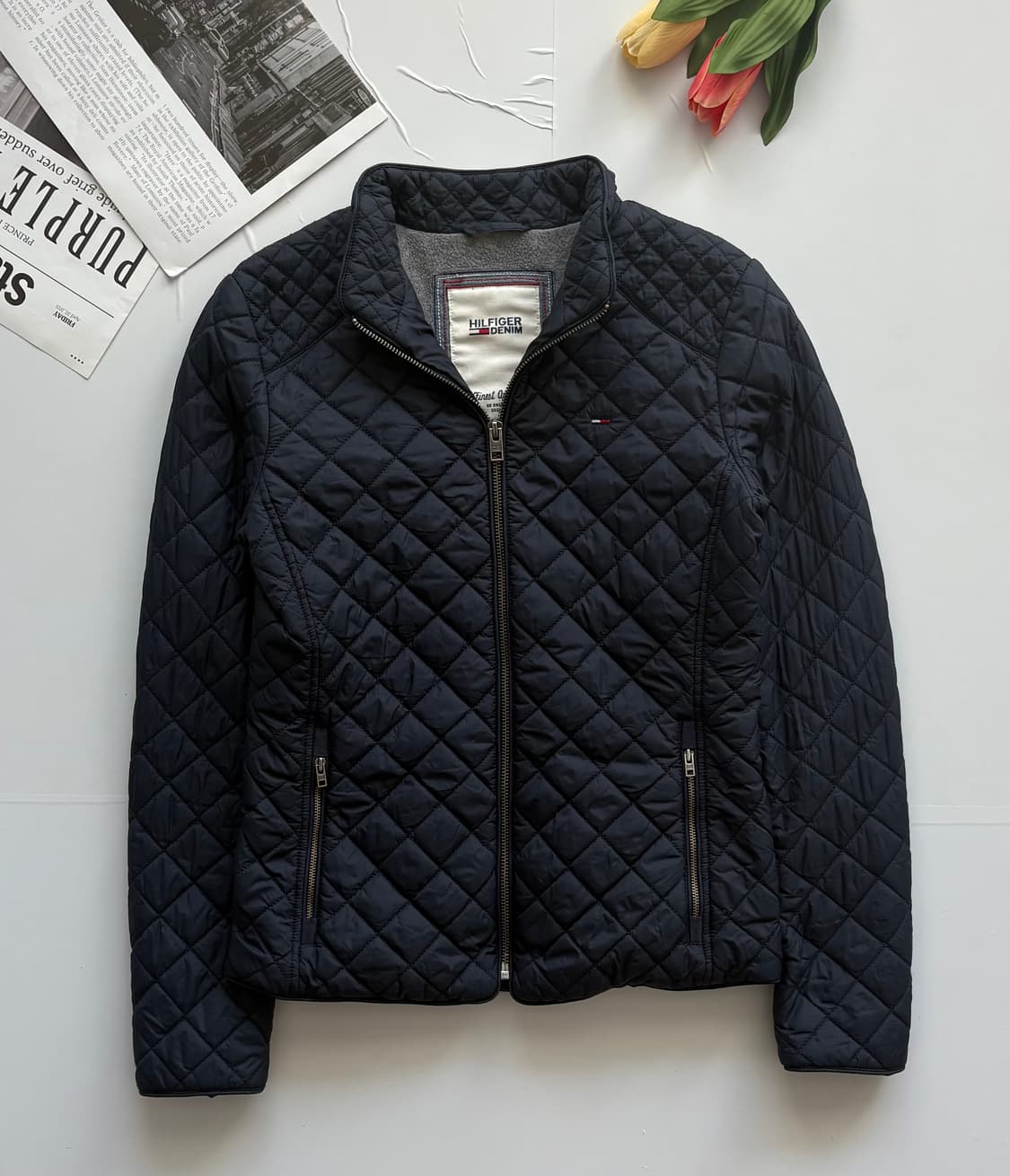 타미힐피거 다크네이비 퀄팅 점퍼 상품이미지2