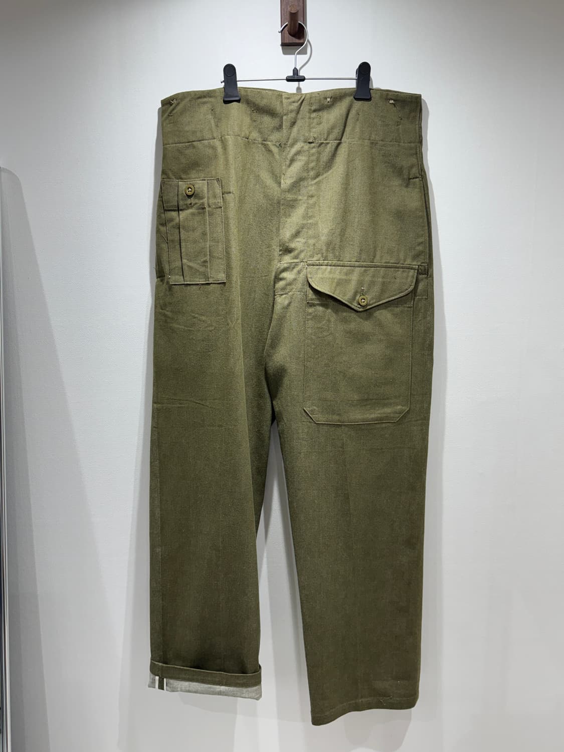 1953 영국군 그린 데님 트라우저 상품이미지1
