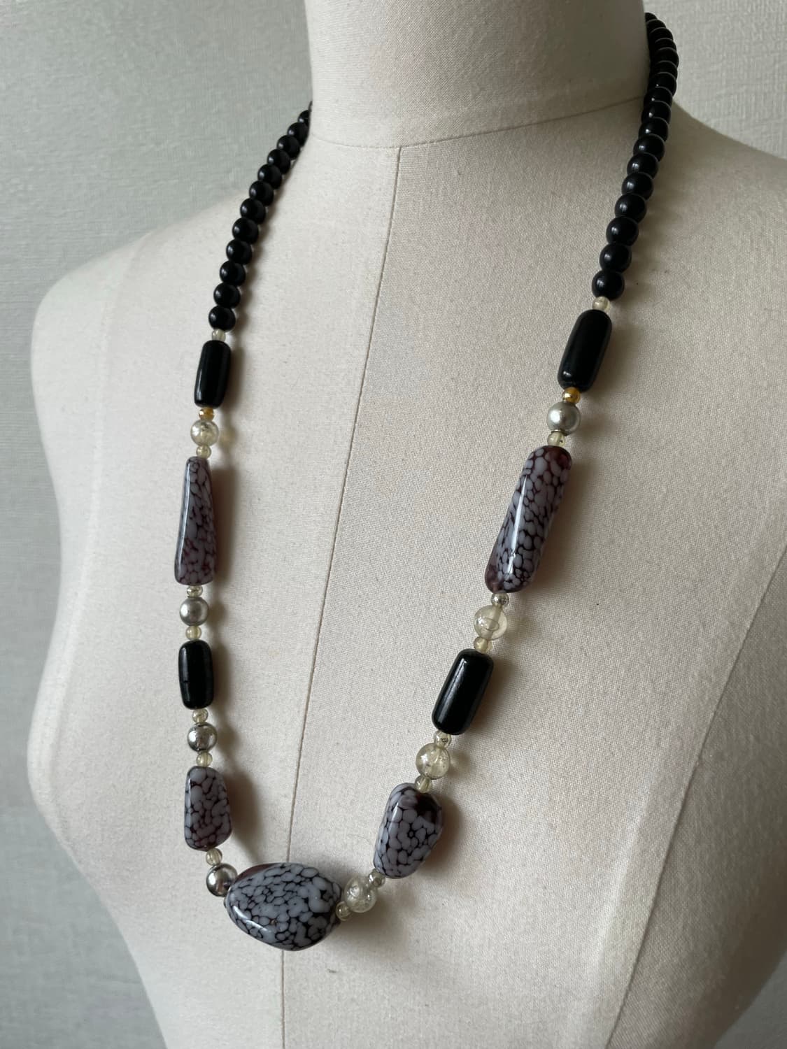 Oriental Natural Purple Stone Necklace 상품이미지4