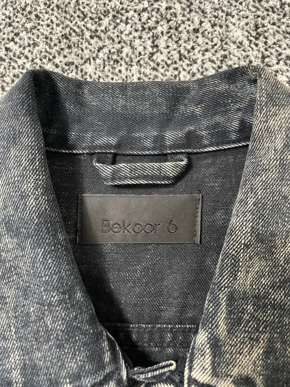 빈티지9. 비쿨식스 BEKOOL6 빈티지 워싱 데님 자켓 청자켓 데미지 상품이미지4