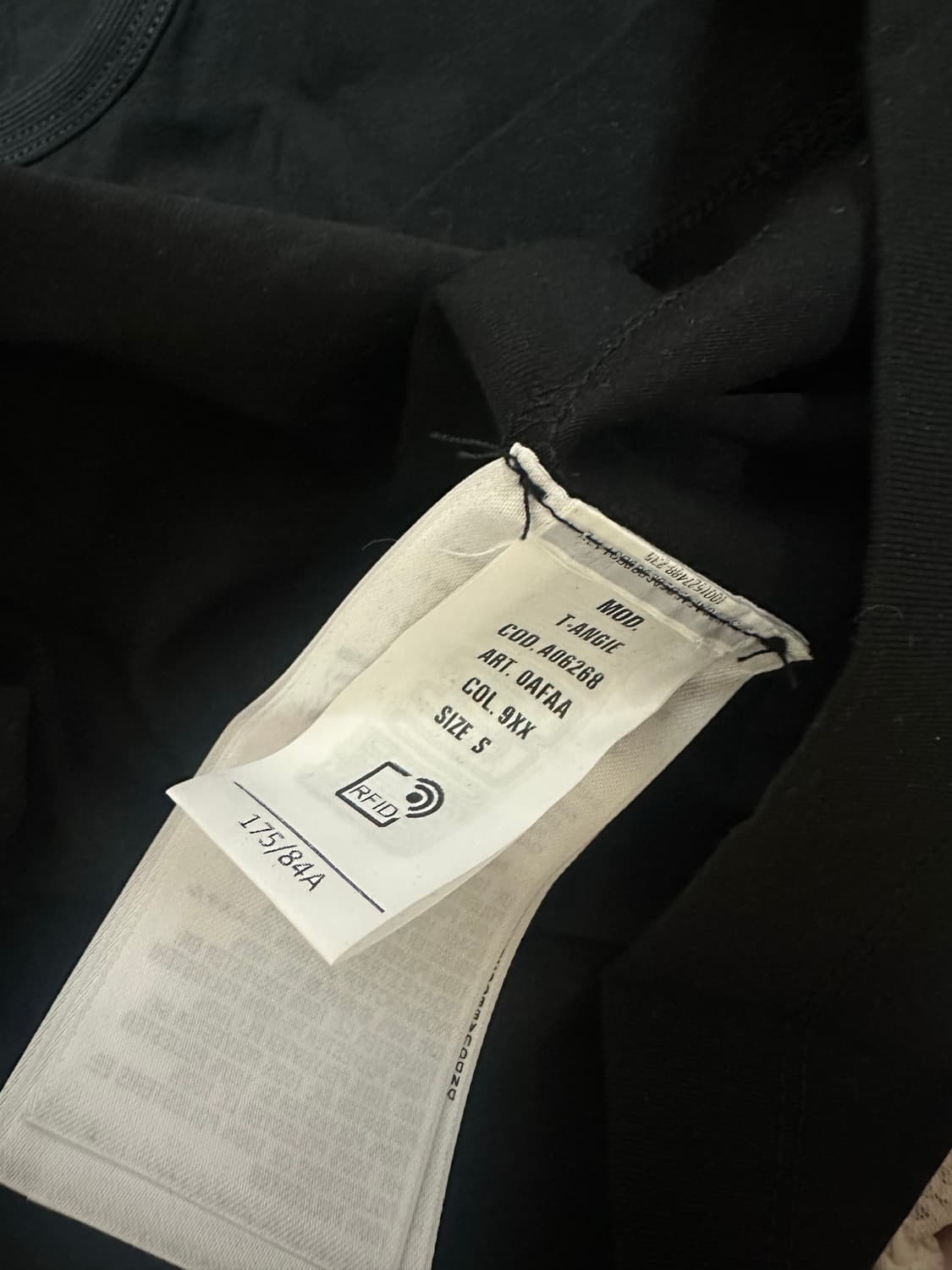 디젤 T-안지 피카부 로고 티셔츠 블랙 S 상품이미지4