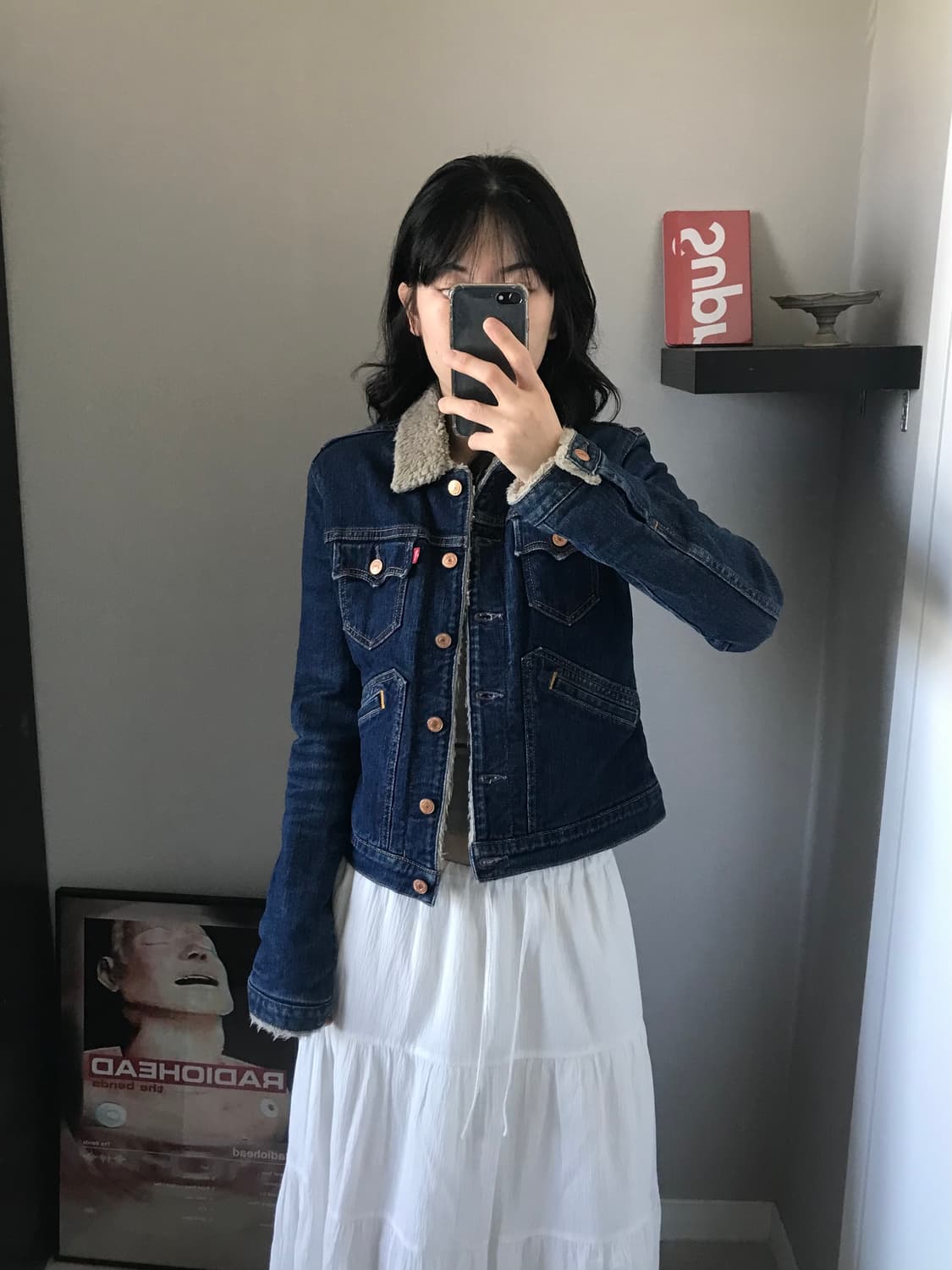 리바이스 진청 양털 쉐르파 자켓 상품이미지3