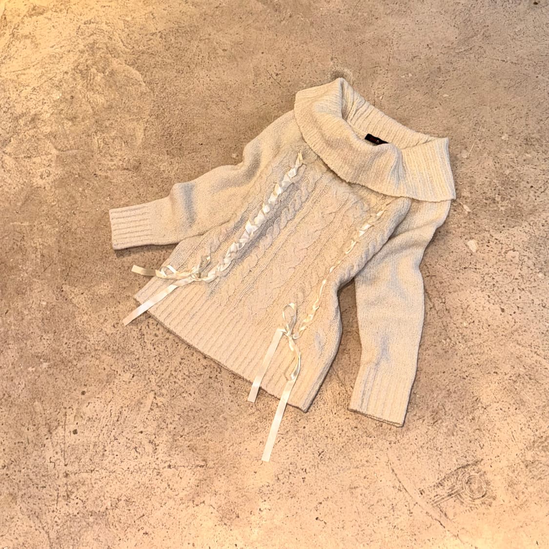 레이스업 히메 니트 상품이미지2