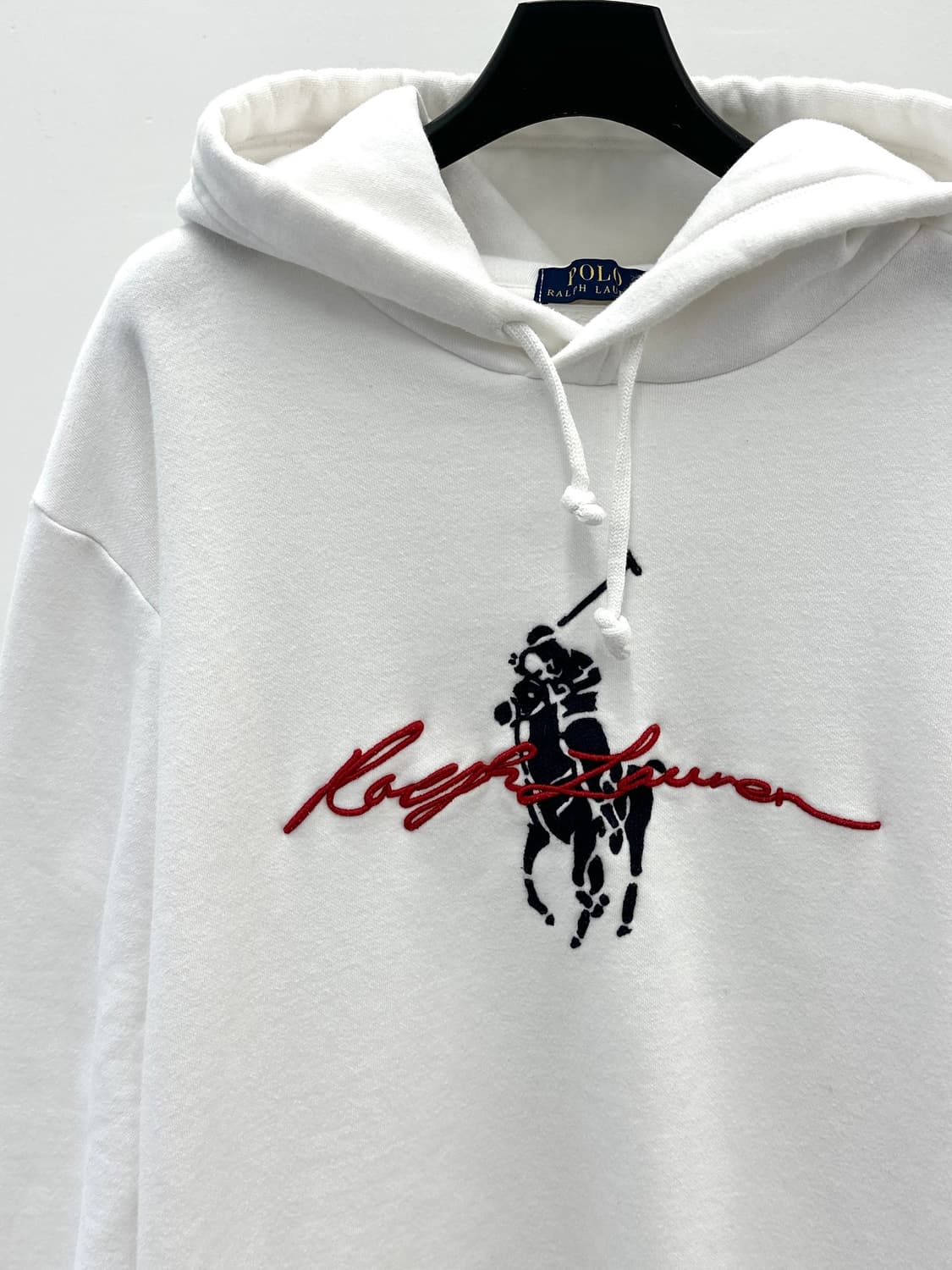 폴로 랄프로렌 빅로고 화이트 후드티  상품이미지5