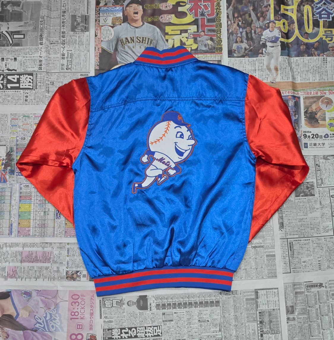 90's G-III 뉴욕 메츠 바시티자켓 M 상품이미지9