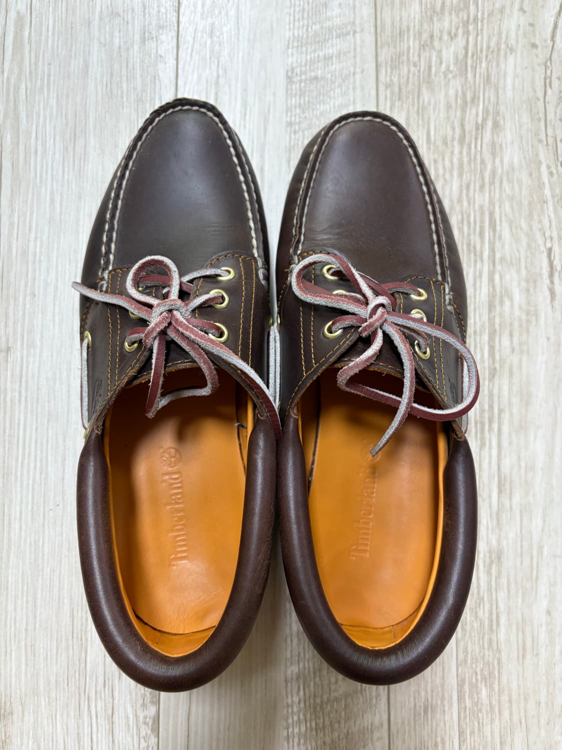 팀버랜드 3아이 보트슈즈 브라운 270 상품이미지4