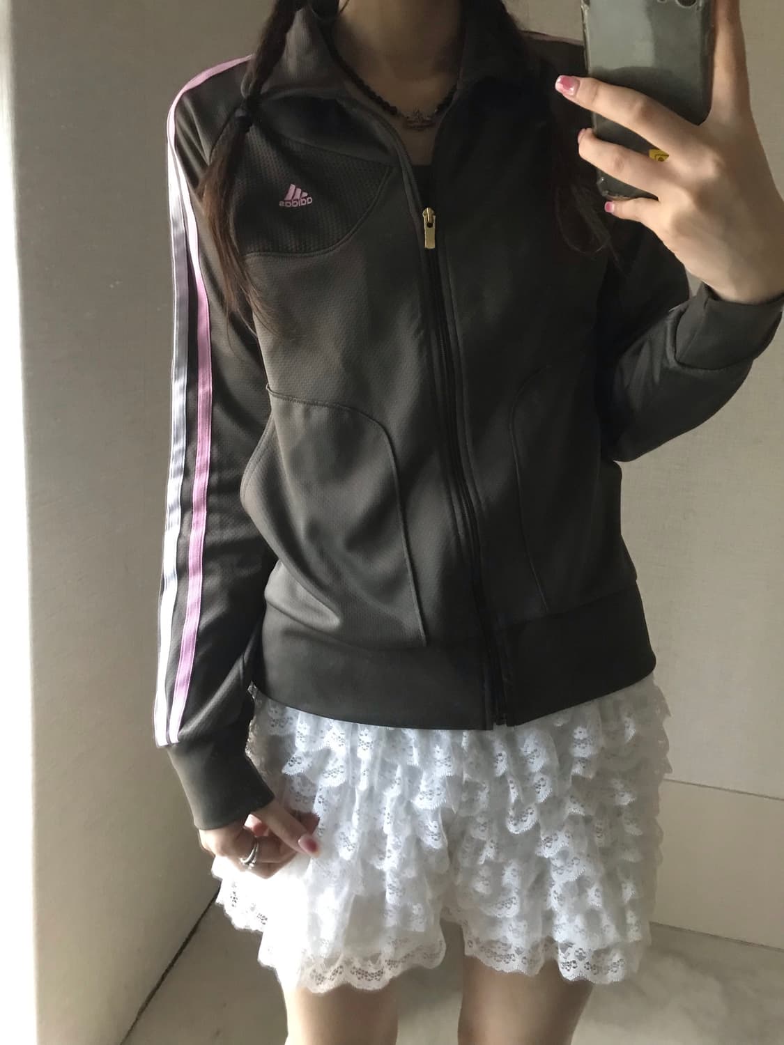 아디다스 카키 연핑크 져지 상품이미지1
