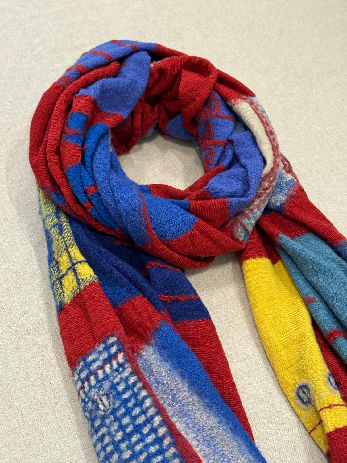 캐피탈 블루 핸즈 축융울 머플러 상품이미지2