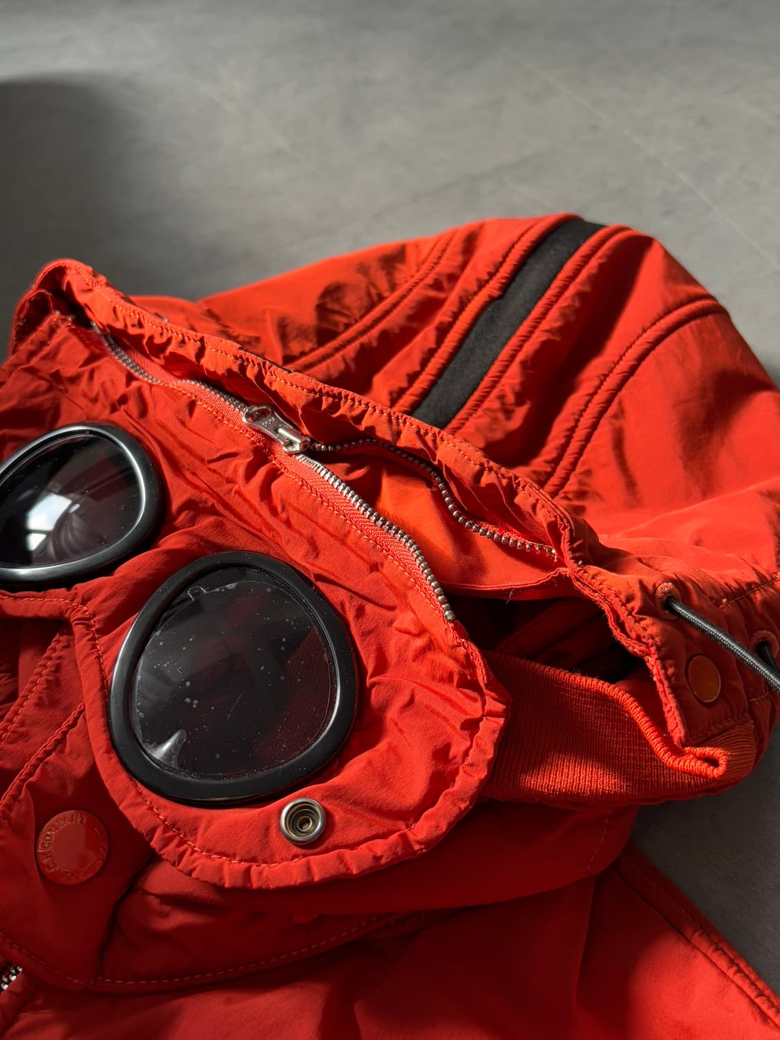 CP 컴퍼니 14AW 나일론 쉘 오렌지 플리스 고글 후드 자켓 상품이미지4