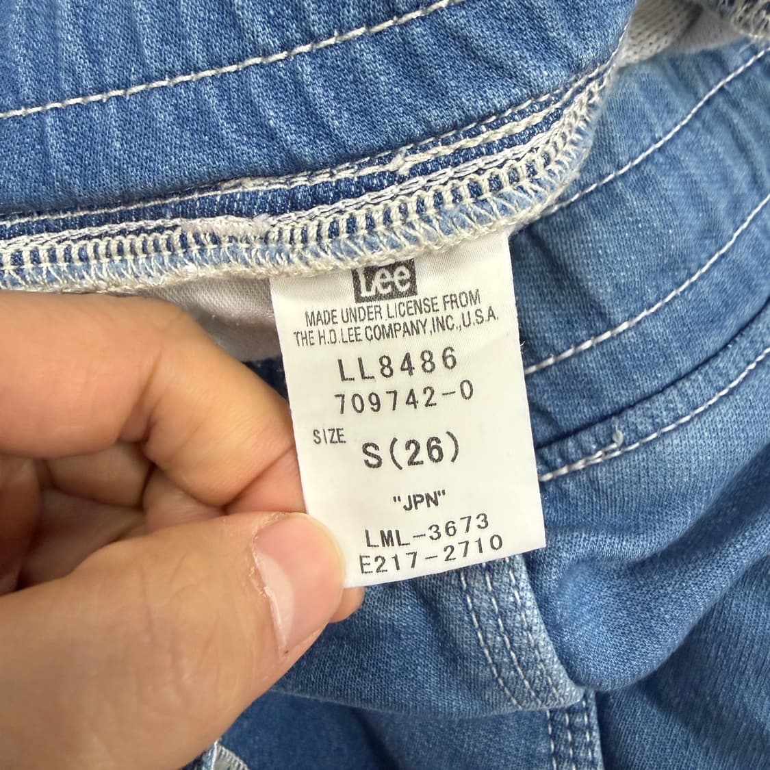 (우먼즈S) JPN 리 LEE 밴딩 조거 데님팬츠 상품이미지3