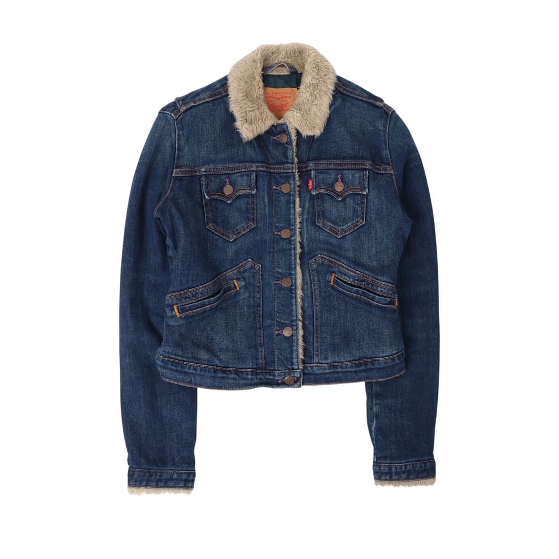 리바이스 우먼스 포켓 쉐르파 데님자켓 상품이미지1