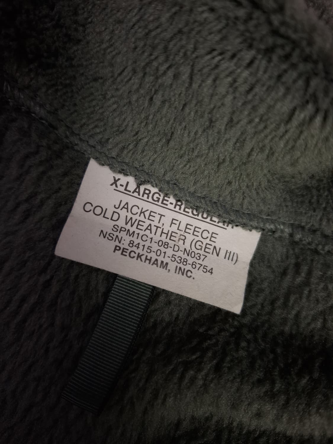 오리지날 미군 지급용 ACU 폴라텍 자켓 상품이미지5