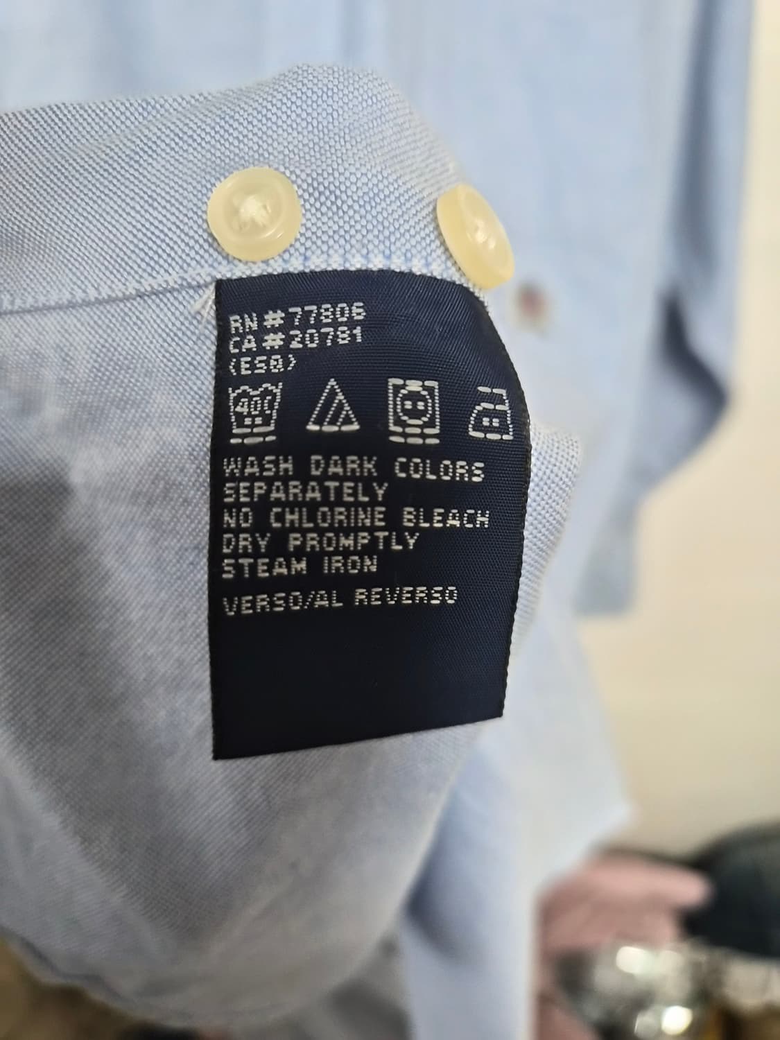 타미힐피거Tommy 옥스포드 월계로고 셔츠 L - S380 상품이미지5