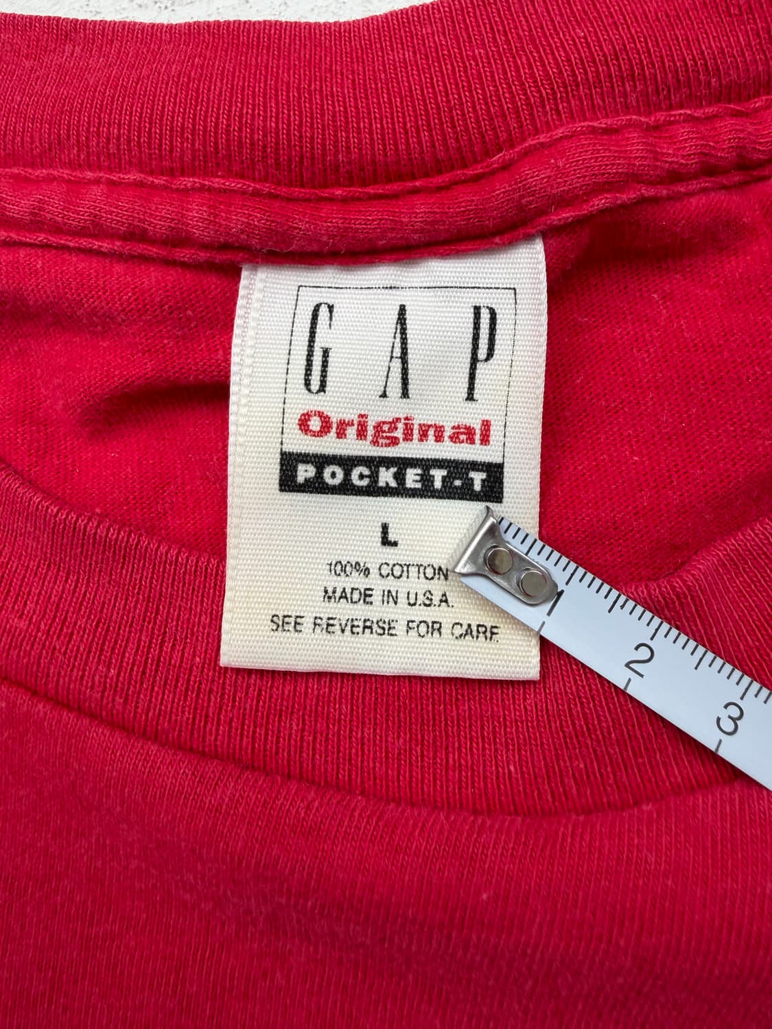 90s Gap Pocket Tee (hot pink) 상품이미지3