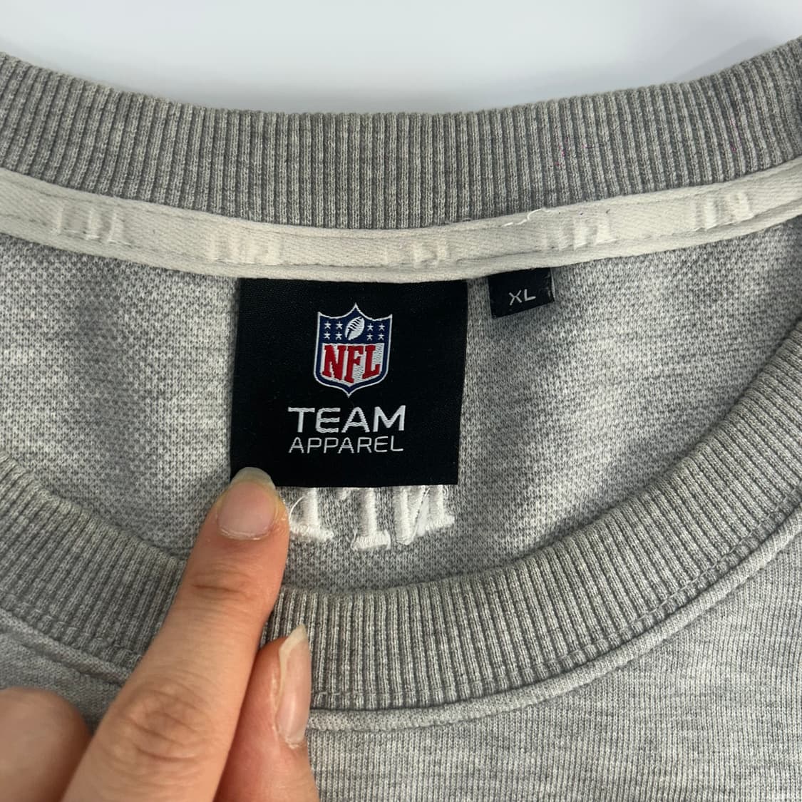 NFL 엔에프엘 빅로고 그레이 맨투맨 상품이미지6