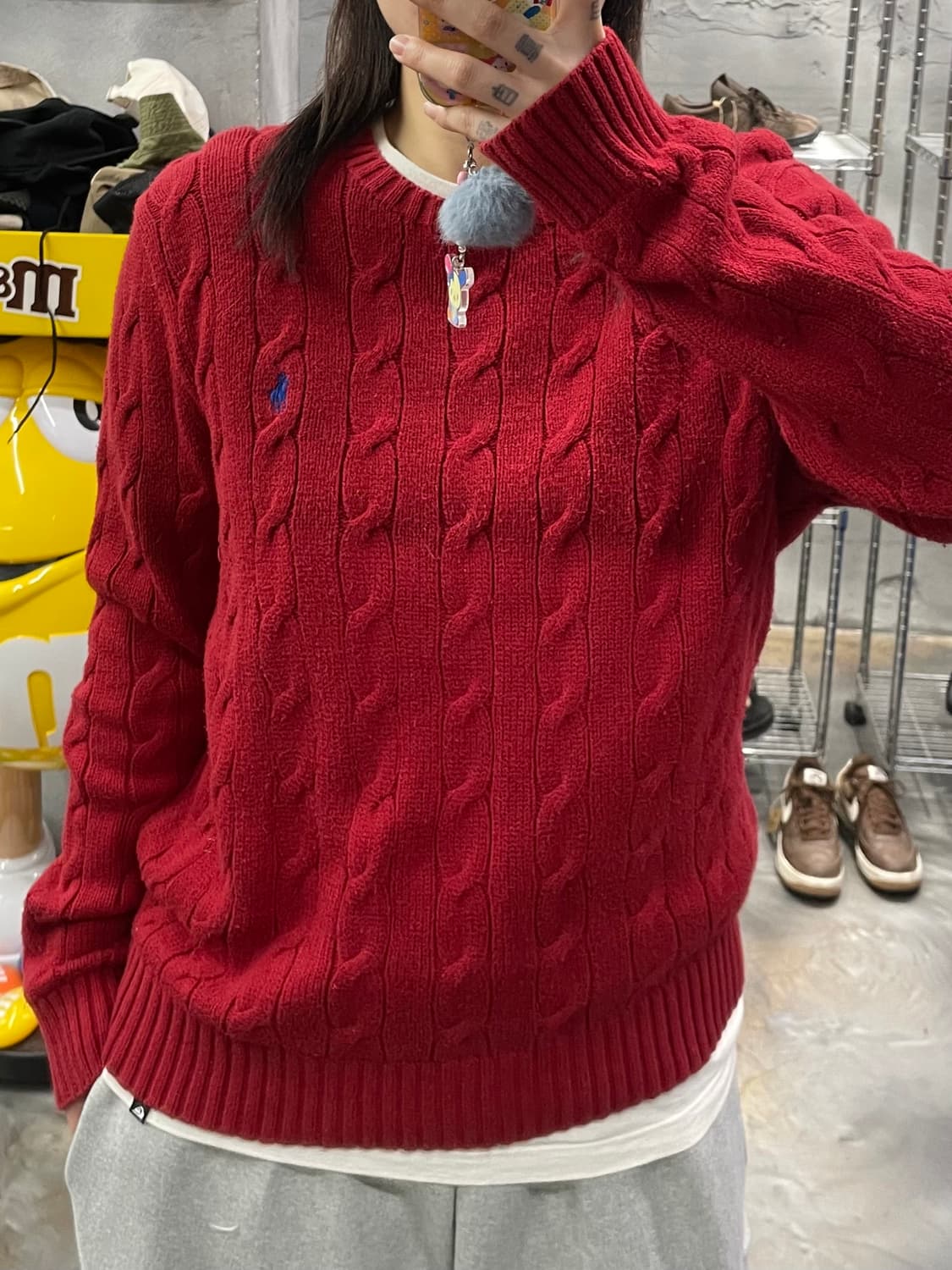 폴로 꽈배기 니트 상품이미지6