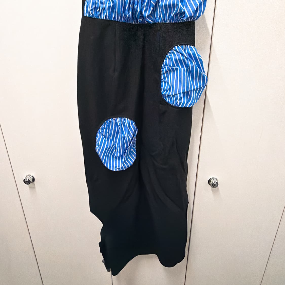 (정품/새상품) ENFOLD 엔폴드 여성 블랙 패널 미디 드레스 상품이미지3