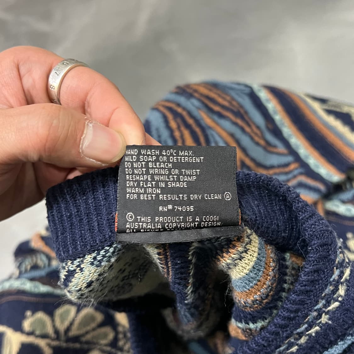  쿠지 패턴 케이블 니트 가디건 y14870 상품이미지7