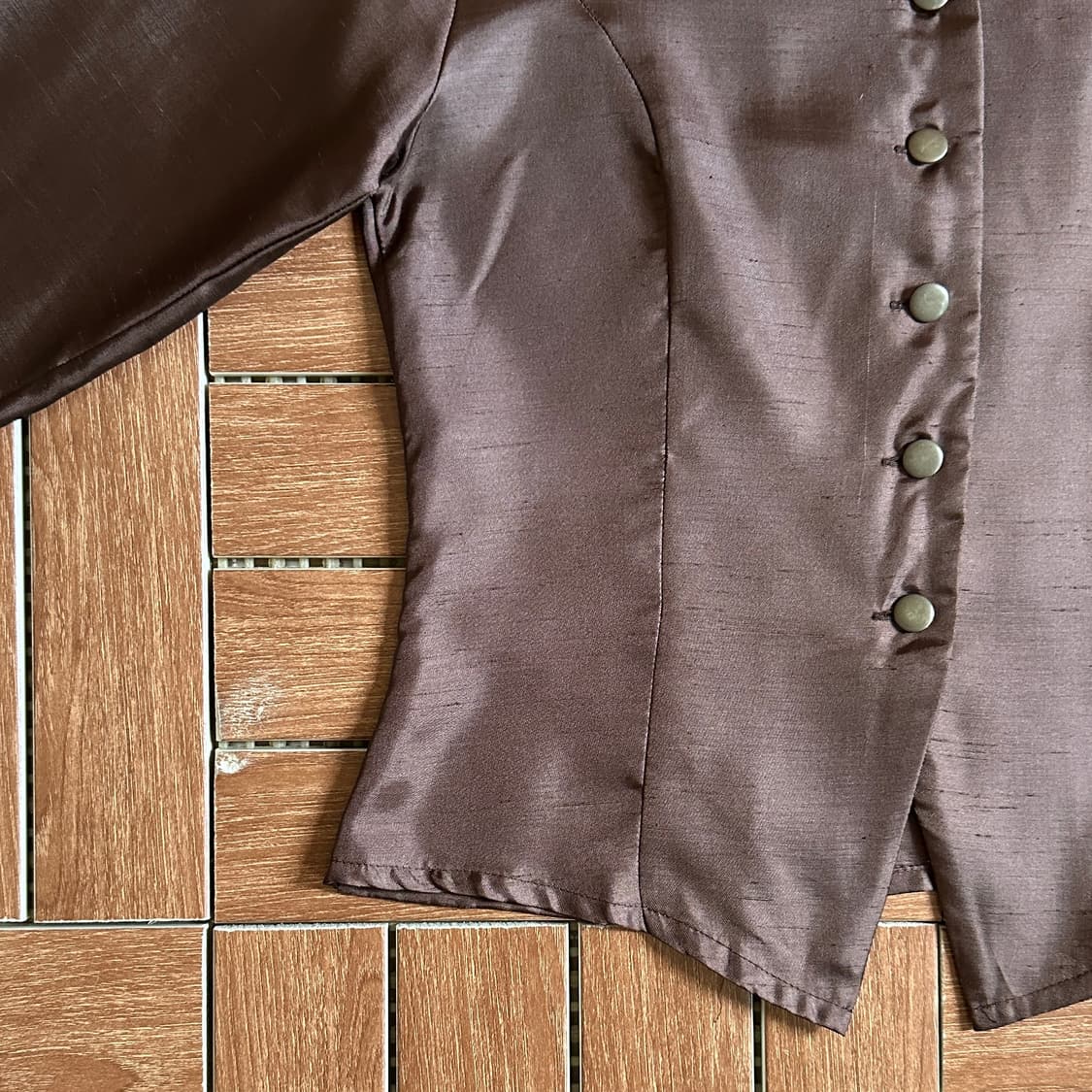 Mary celeste wide collar satin shirts 상품이미지5
