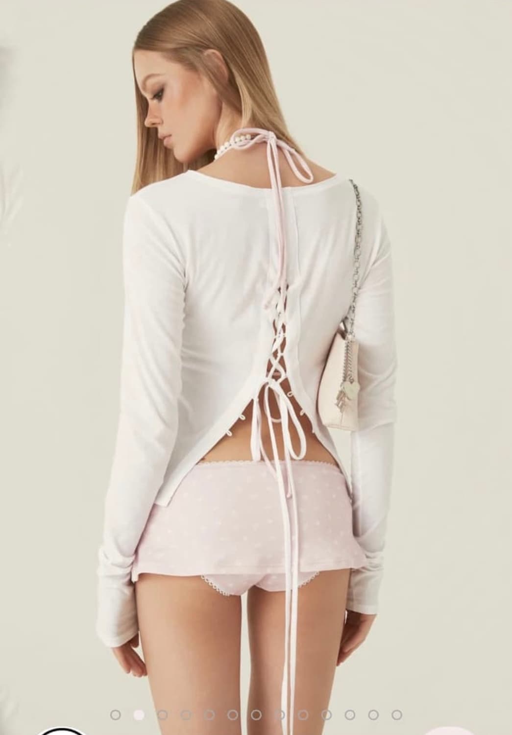 새상품)쓰리타임즈 back slit tie tee 블랙 s 백슬릿 상품이미지1