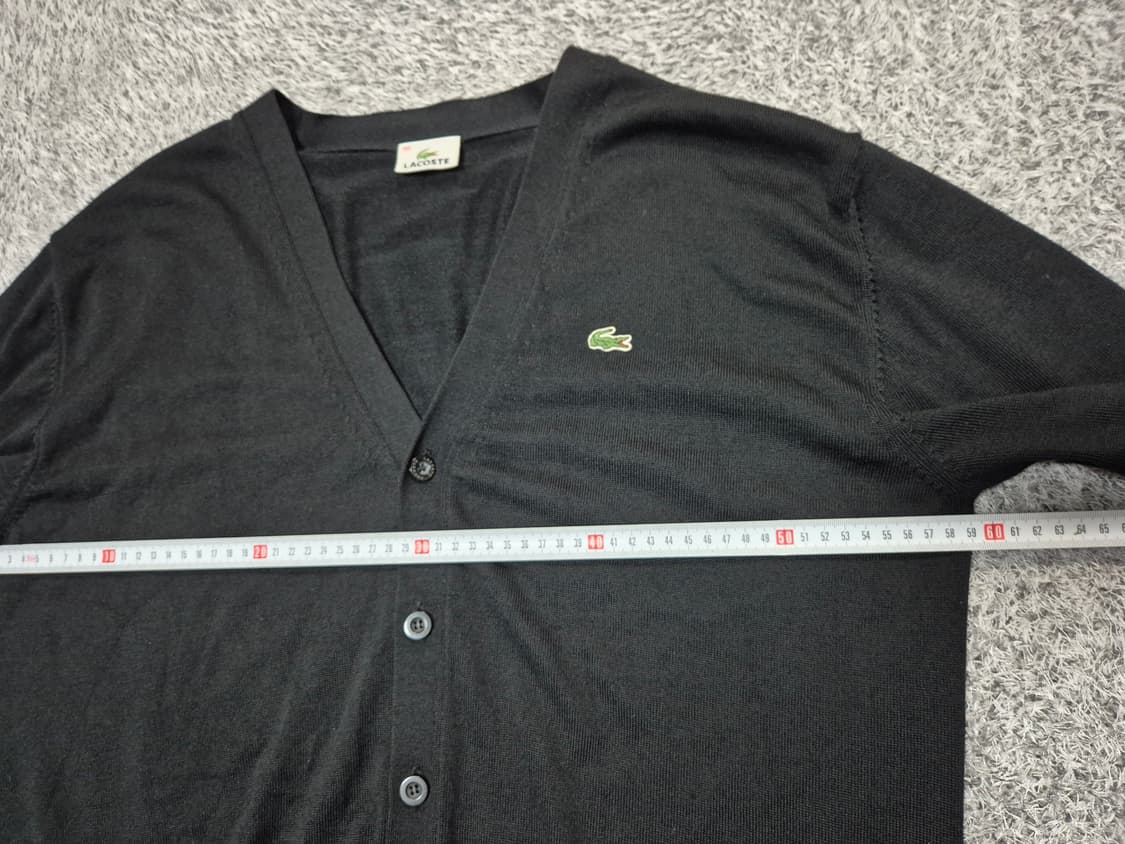라코스테 남성 브이넥 가디건 블랙 105 상품이미지10